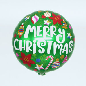 GLOBO METAL 18" NAVIDAD (1 U)
