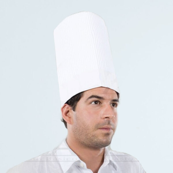 GORRO CHEF CARTON C/ADHESIVO - Imagen 2