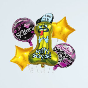 SET GLOBOS METAL DESPEDIDA SOLTERA 5 PCS