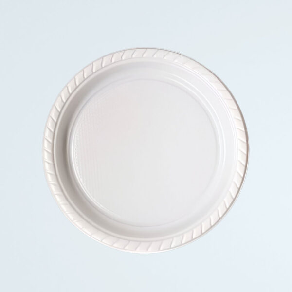 PLATO PLASTICO BLANCO (20 U)